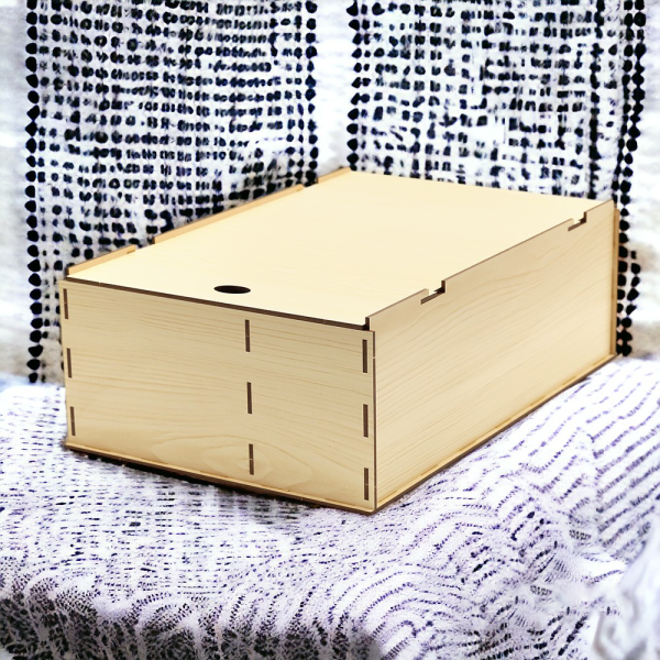Подарочная коробка ламинированная с 2 отделениями из HDF 35,5*23,4*12,5 см / Удобная и прочная